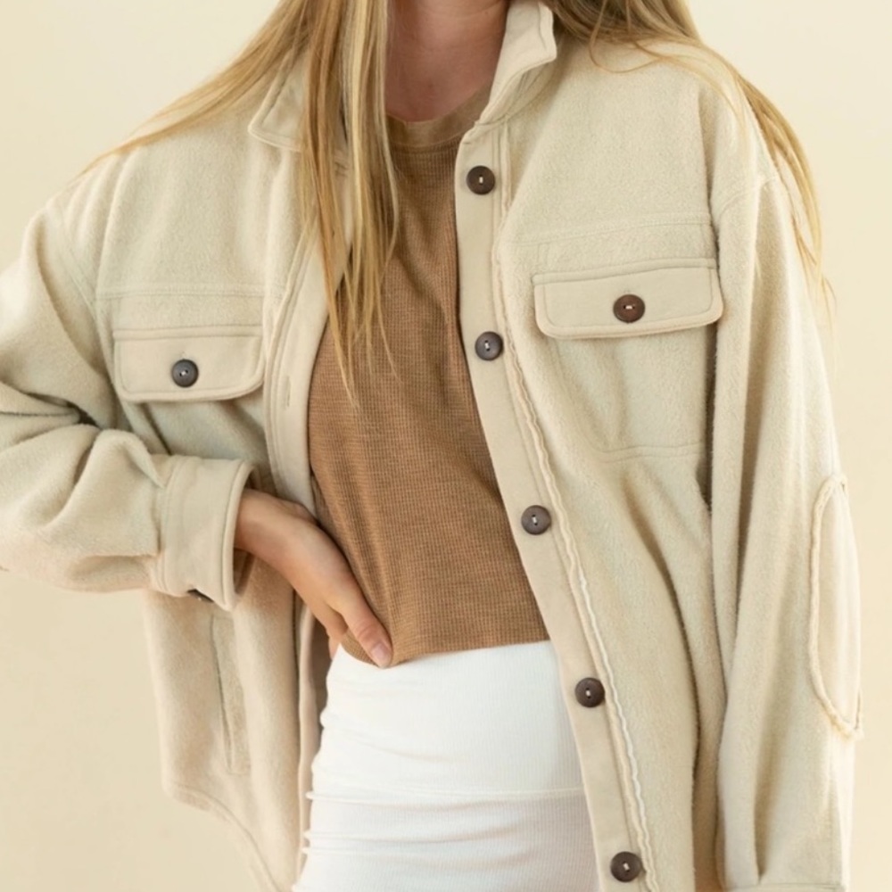 Carly Jean Los Angeles SKYLAR shacket - XS